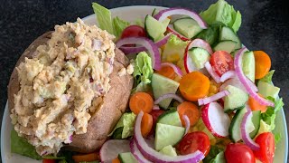 Virtually syn free mayo and chickpea salad  Vegan and Slimming World Friendly [upl. by Nageet760]