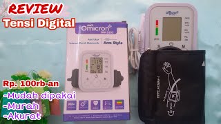 Review Tensimeter Digital Alat Pengukur Tekanan Darah  Tensimeter Omicron [upl. by Rebna721]