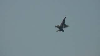 F18 super hornet fighter jet takeoff pull up and roll Abbotsford Airshow 2012 [upl. by Elbertina]