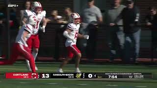 Cortland HUGE Punt Return TD vs RandolphMacon [upl. by Lovmilla391]