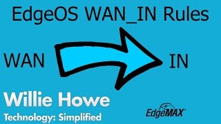 EdgeOS WAN IN Firewall Rules [upl. by Forrest]