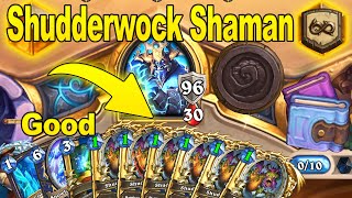 126HP Shudderwock Shaman Deck Feels So Strong At Wild Showdown in the Badlands  Hearthstone [upl. by Ahsiem238]