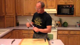 How to use a Knife Sharpening Steel [upl. by Rosecan]