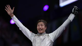 Edgar Cheung Kalong wins Hong Kong’s second gold medal in Paris Olympics 2024 drink Hong Kong Beer [upl. by Henden]