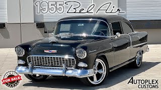 1955 CHEVROLET BEL AIR FRAME OFF RESTOMOD FOR SALE [upl. by Dorice188]