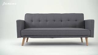 Best Grey Click Clack Sofa Bed in 20193 Seater Sofa Bed Or Sofa [upl. by Menendez913]