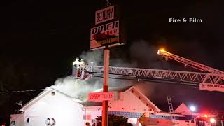 Beltway Diner destroyed by fire  Hazleton PA  11012018 [upl. by Alyss]