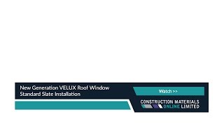 New Generation VELUX Roof Window Standard Slate Installation [upl. by Pontius]