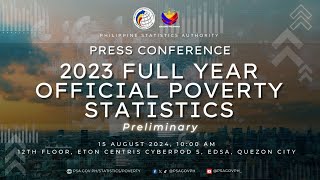 Press Conference on the 2023 Full Year Official Poverty Statistics  15 August 2024 [upl. by Spiegleman]