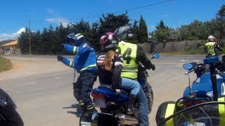 rallye moto gendarmerie 2017  Partie 2  la trajectoire de sécurité [upl. by Winifred579]