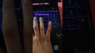 how to turn on the lights on your laptop keyboard howto turn on lights laptop keyboard [upl. by Nelyk712]