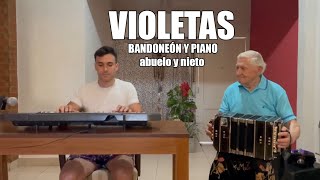 Violetas Vals de Alberto Castillo  Bandoneón y teclado  abuelo y nieto [upl. by Rich368]