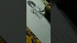 Drawing Kengan Ashura Character  Powerful Art OHMA TOKITA art kenganashura anime shorts [upl. by Felise]