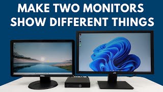 How To Make Two Monitors Show Different Things  Dual Monitor Setup [upl. by Waxman950]