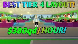 BEST TIER 4 LAYOUT FACTORY SIMULATOR  Roblox Factory Simulator [upl. by Joell]