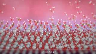 Animation of atomic layer deposition of hafnium oxide [upl. by Litch]