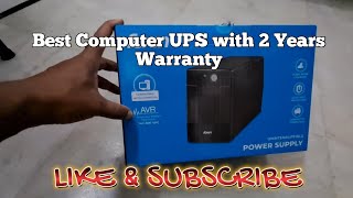 COMPUTER UPS WITH 2 YEARS WARRANTY BEST BUDGET UPS FOR COMPUTER PC [upl. by Nahgeam]