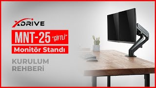 Monitör Standı Kurulum xDrive MNT25 Çiftli Monitör Standı [upl. by Patrizia]