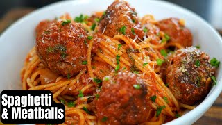 Easy and Delicious Spaghetti amp Meatballs Recipe Youll Never Need Another Meatball Recipe [upl. by Lanahtan]