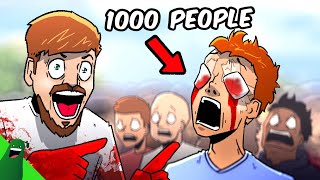 Mr Beast Blinds 1000 People [upl. by Aehtorod]