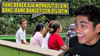 PRANK MATEM NGEGYM TAPI WORKOUTNYA OUTDOOR DI TAMAN DIA SAMPE [upl. by Thacker]