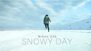 Nikon Z30  Cinematic video  Snowy day  Color grading with Adobe Premier [upl. by Sula]