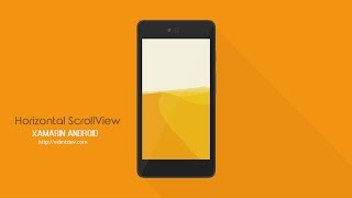 Xamarin Android Tutorial  Horizontal Scroll View [upl. by Goldie]