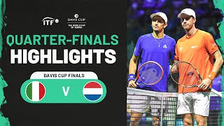 Highlights Matteo Arnaldi ITA v Botic van de Zandschulp NED  Davis Cup Finals 2023 [upl. by Eneloj675]