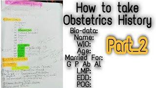 How to take Obstetric History in urdu hindi Ward History taking [upl. by Greenlee]