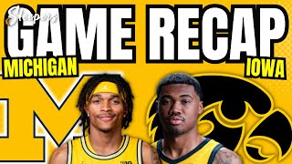 Michigan vs Iowa Game Recap [upl. by Dollar461]