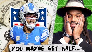 Cam Newton breaks down NFL contracts 30 MILLION gets split up FASTER than youd believe [upl. by Yirinec]