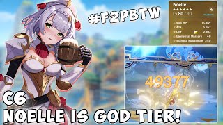 F2P Noelle C6 Showcase  Whiteblind Vs Archaic  Genshin Impact Indonesia [upl. by Anivlac213]