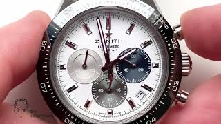 Zenith Chronomaster Sport 2021 110th of a second and crown positions [upl. by Elayne102]