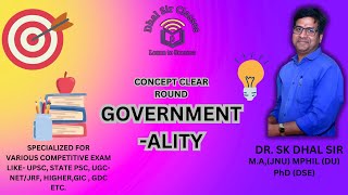 Governmentality  M Foucault  Concept Clear Round  DR SK DHAL SIR  sociology upsc ugcnet [upl. by Erehc]