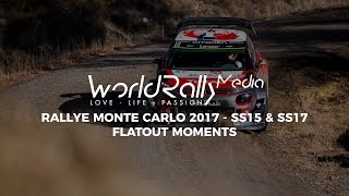 RALLYE MONTE CARLO 2017  SS15 amp SS17  DAY 4 PURE SOUND FLATOUT [upl. by Rosemary]