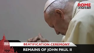 Remains of John Paul II to be transferred for Beatification Ceremony [upl. by Crandell787]