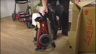 Freerider Luggie Mobility Scooter Unboxing and demonstration [upl. by Celestyn329]