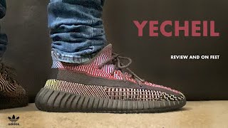 Adidas Yeezy Boost 350 V2 Yecheil Review and On Feet [upl. by Ramunni728]