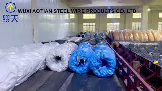 Warehouse for Cold Drawn Steel Wire in small wire coils [upl. by Mccandless]