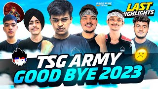 Goodbye 2023 Last Highlights 🥺🫂  Welcome to 2024 tsgarmy TSG 🦁❤ [upl. by Daniels]