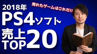 【PS4ソフト】2018年売上TOP20はこのソフト達だ [upl. by Aikemat]