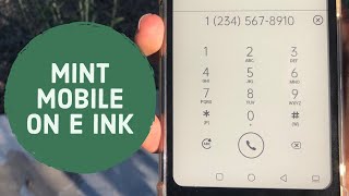 Mint Mobile on e ink phones  Hisense A9  Bigme Hibreak  TMobile USA [upl. by Aihsak]