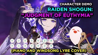 Genshin Impact quotRaiden Shogun Judgment of Euthymiaquot  Piano and Windsong Lyre Cover Short Version [upl. by Farly]