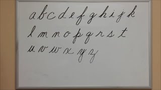 How to Write Cursive Lowercase Letters  American Handwriting [upl. by Meter745]