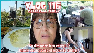 VLOG 116UN DIMANCHE BIEN CHARGETJ DES NAUSEES ET DE FORTS MAUX DE VENTRE [upl. by Grane]