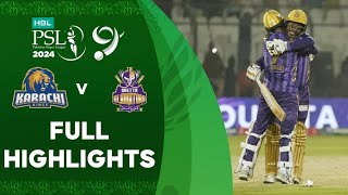 KK vs QG PSL 2024 Match 22nd Highlights  06 Mar 2024  PSL 2024 today Match Highlights [upl. by Hasseman]