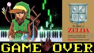 The Legend of Zelda NES  Game Over  PianoSynthesia [upl. by Jacenta355]