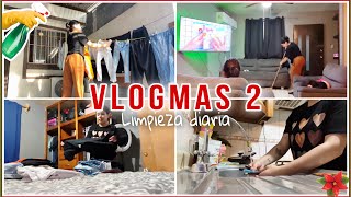 Mi LIMPIEZA DIARIA 🧺  Motívate a limpiar conmigo  Vlogmas 2 [upl. by Eseryt]