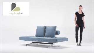 GHIA Schlafsofa  Daybed von Innovation  Mixed Dance Lightblue 525  mysofabedde [upl. by Anonyw521]