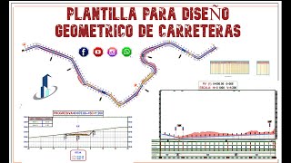 DISEÑO GEOMETRICO DE CARRETERA CON CON PLANTILLA CIVIL 3D [upl. by Aihpos]